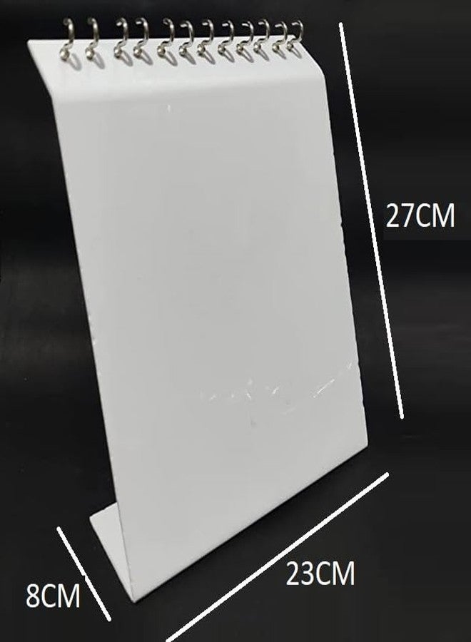 morel ACRYLIC CHAIN DISPLAY STAND, PENDANT LONG NECKLACE JEWELLERY HOLDER FOR STORE SELLING, CHAIN JEWELRY RACK ORGANIZER FOR HOME OR SHOP SHOW. PACK 1 (WHITE, 27CM BIG) - Image 3