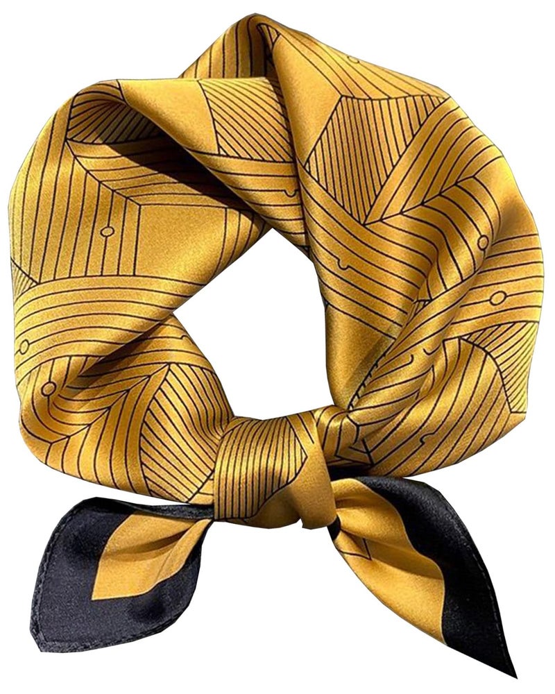Saiusloa Neck Scarf For Womens Silky Head Scarves Hair Bandanas Square Scarf Fashion Accessories lightweight 27.5 * 27.5inch-47 - Image 1