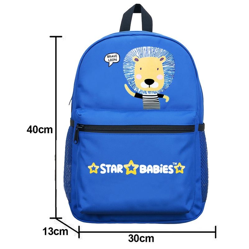 Star Babies - Backpack, Stainless Steel Water Bottle & Bento Lunch Box Set - Brave Lion - 3 Pcs - Image 3