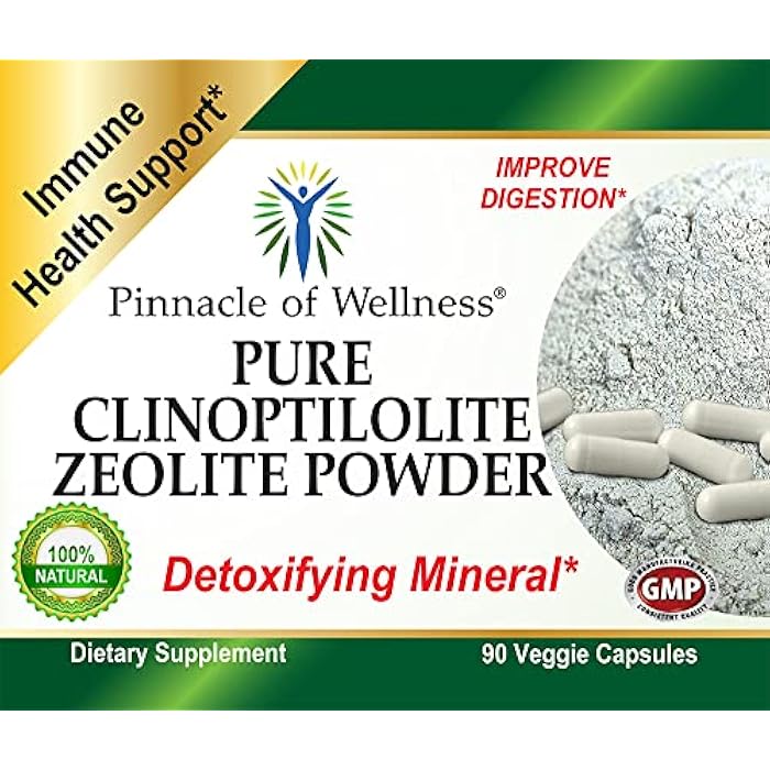 Pinnacle of Wellness مسحوق زيومايت كلينوبتيلوليت النقي - مكمل غذائي لتنظيف الجسم - 90 كبسولة - Image 5