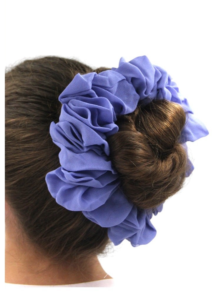 D'Daniela - Elastic Volumizing Hijab Scrunchie Tie Bun - Violet - Image 4