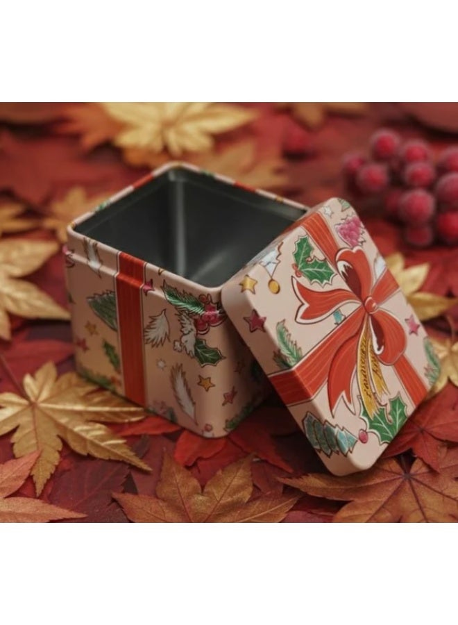 AKDC 8cm Pink Square Candy Box | Cute Mini Christmas Gift Holder for Holiday Treats - Image 2