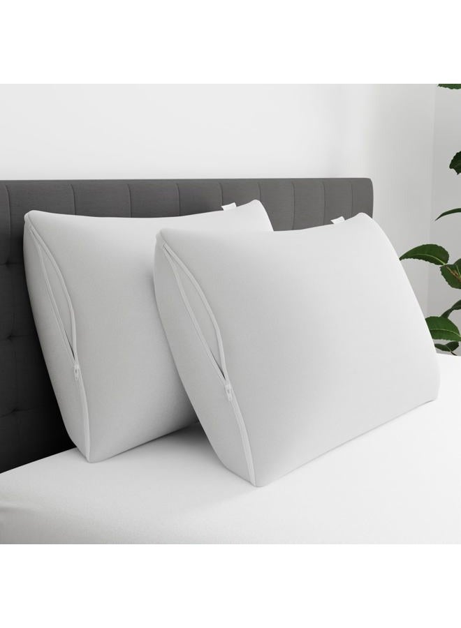 Aller-Ease Set of 4 King Pillow Protectors - Moisture Wicking, Advanced Allergy Protection - Premium Polyester, Zippered Protectors - Image 3