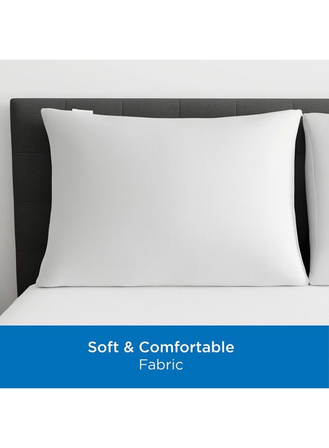 Aller-Ease Set of 4 King Pillow Protectors - Moisture Wicking, Advanced Allergy Protection - Premium Polyester, Zippered Protectors - Image 5