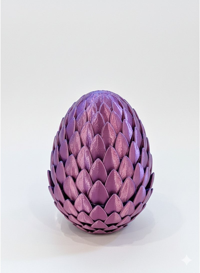 3D Printed Articulated Snake & Scaled Egg Container | Flexible Fidget Toy & Unique Reptile Decor | Customizable Colors - Image 1