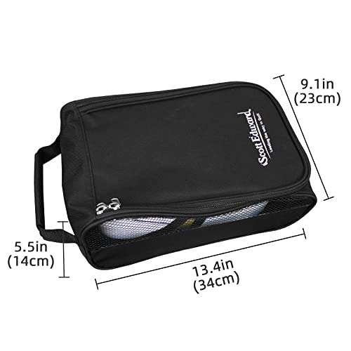 Scott Edward Portable Golf Shoe Bag Outdoor Travel Zippered WaterproofBreathable Carrier Bags for Men and Women - Image 3