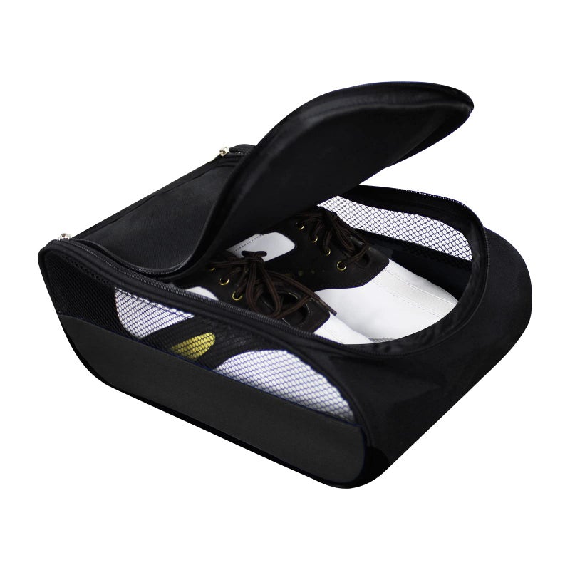 Scott Edward Portable Golf Shoe Bag Outdoor Travel Zippered WaterproofBreathable Carrier Bags for Men and Women - Image 2