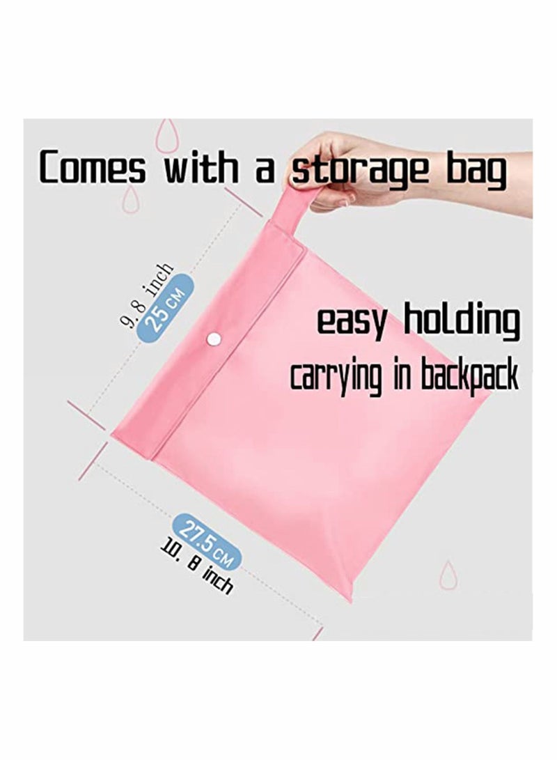 واي آند دي Kids Raincoat for Boys Girls Rain Jacket Hooded Poncho Waterproof Coat Outdoor Sports Wear, Suit Reusable Rainwear, Pink Rabbit(Size:L）  - Image 4