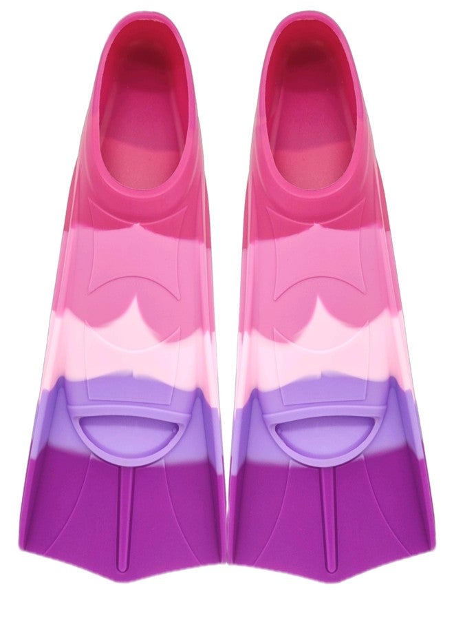 Gugmoy Swimming Training Fins,Kids Swim Fins,Comfortable Swimming Flippers Suitable for Children,Beginners,Girls,Boys,Adults (XXXS, 2C-Rosered) - Image 2