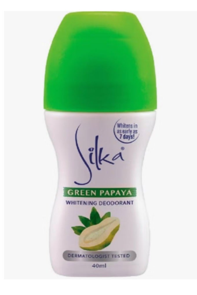 سيلكا مزيل عرق الأخضر للتبييض بالبابايا 40 مل