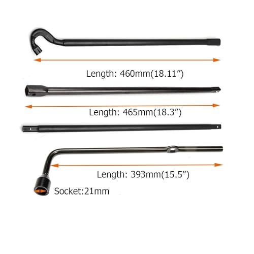 Dr.Roc Spare Tire Tool Kit with Spare Tire Jack Handle and Wheel Lug Wrench Spare Tire Kit Compatible with Toyota Tundra 2007 to 2022 Toyota Sequoia 2008 to 2022 - Image 3