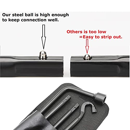 Dr.Roc Spare Tire Tool Kit with Spare Tire Jack Handle and Wheel Lug Wrench Spare Tire Kit Compatible with Toyota Tundra 2007 to 2022 Toyota Sequoia 2008 to 2022 - Image 4