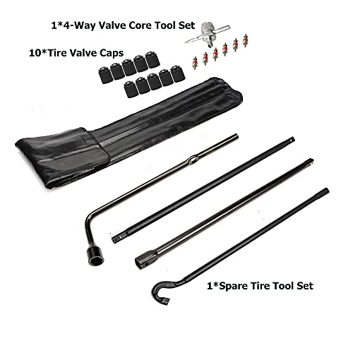 Dr.Roc Spare Tire Tool Kit with Spare Tire Jack Handle and Wheel Lug Wrench Spare Tire Kit Compatible with Toyota Tundra 2007 to 2022 Toyota Sequoia 2008 to 2022 - Image 2