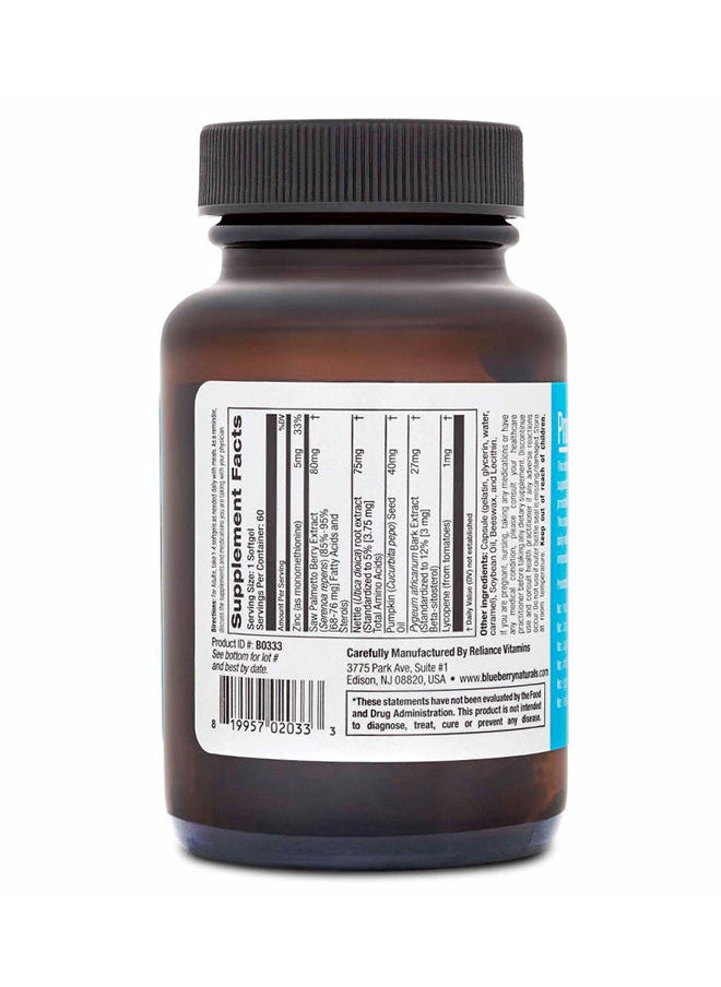 blueberry NATURALS - Prostate Support Softgel 60's - Image 1