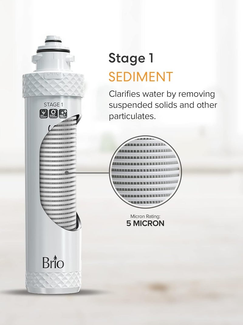 Brio 2 Stage Water Cooler Filter Replacement Kit - for Models with "UVF2" - 1500 Gallons - Image 4