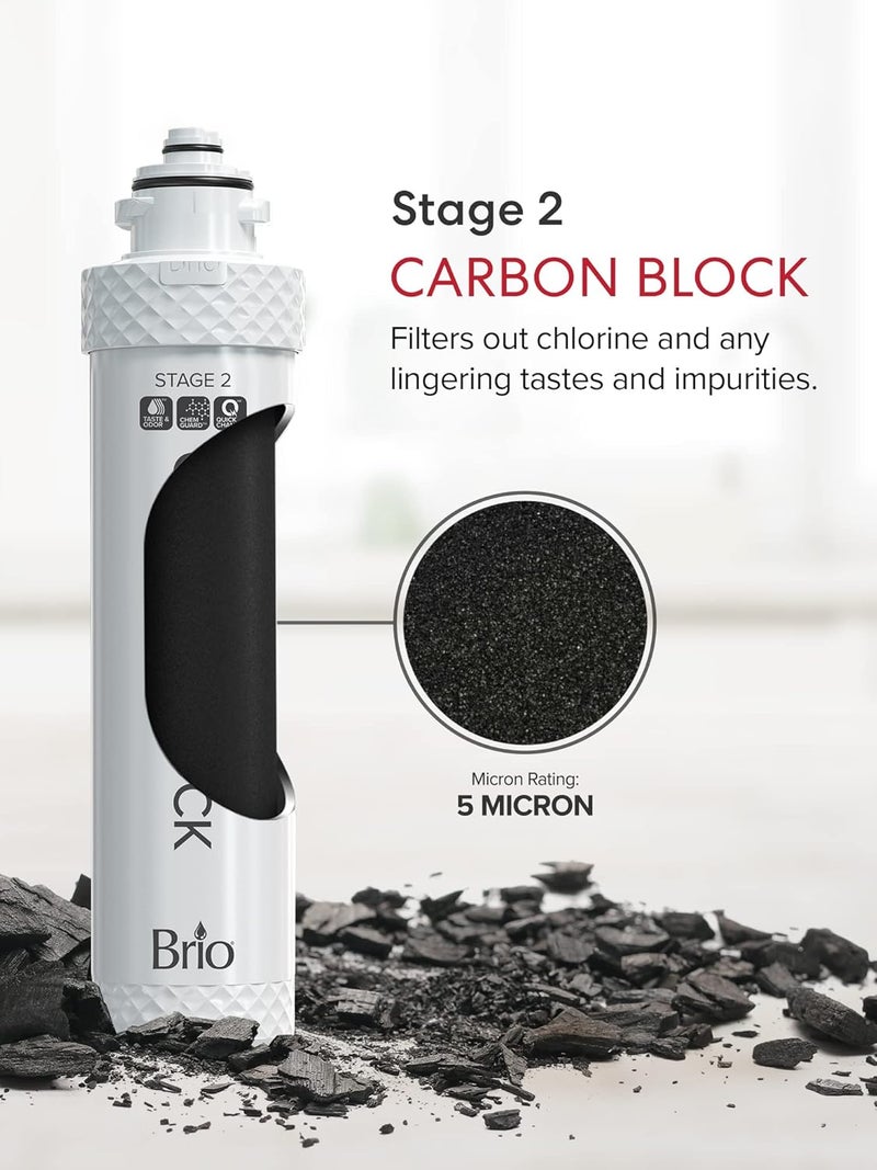 Brio 2 Stage Water Cooler Filter Replacement Kit - for Models with "UVF2" - 1500 Gallons - Image 5