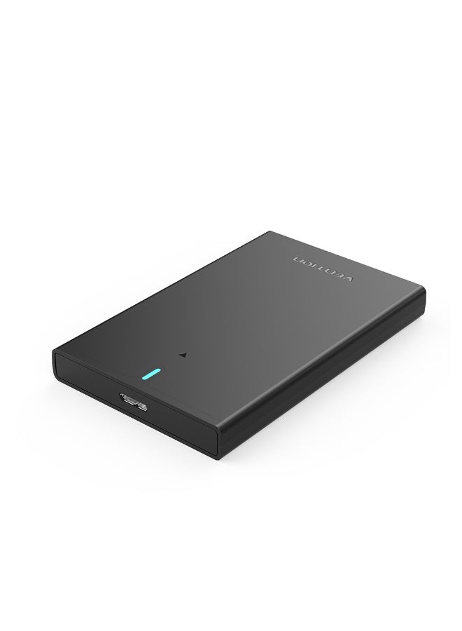 VENTION 2.5 Inch SATA Hard Drive Enclosure (USB 3.0 Micro-B) Black Model # KPAB0 - Image 1