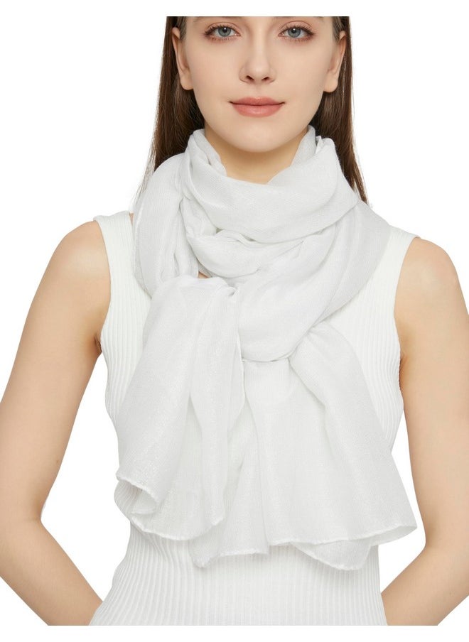 PANTONIGHT - Women'S Fashion Scarf Sparkling Evening Shawl Lightweight Wedding Shawl Head Scarf And Wraps For Party (2707) - Image 1