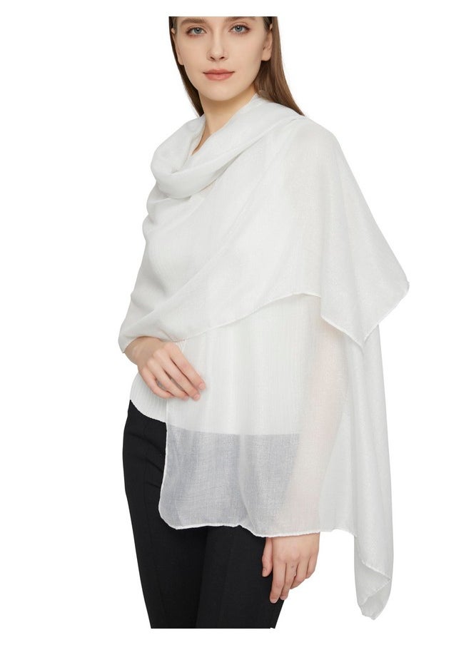 PANTONIGHT - Women'S Fashion Scarf Sparkling Evening Shawl Lightweight Wedding Shawl Head Scarf And Wraps For Party (2707) - Image 1