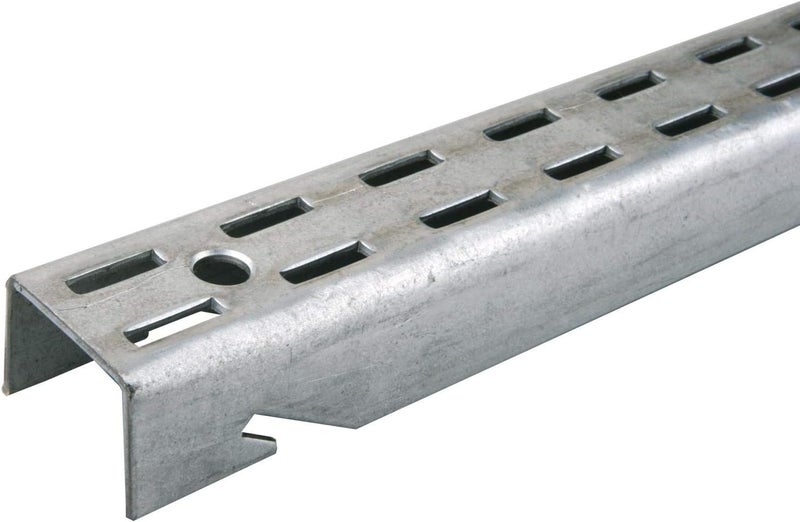 Knape Vogt John Sterling FASTMOUNT Adjustable Wall Standard 48inch Galvanized BK01004 Brushed Nickel