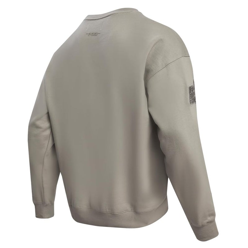 Pro Standard Mens NBA Chicago Bulls Neutral Crewneck Sweatshirt Taupe L - Image 3