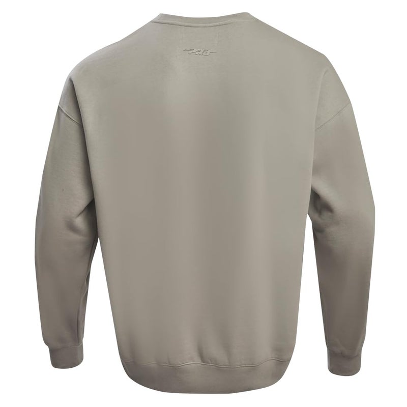 Pro Standard Mens NBA Chicago Bulls Neutral Crewneck Sweatshirt Taupe L - Image 4