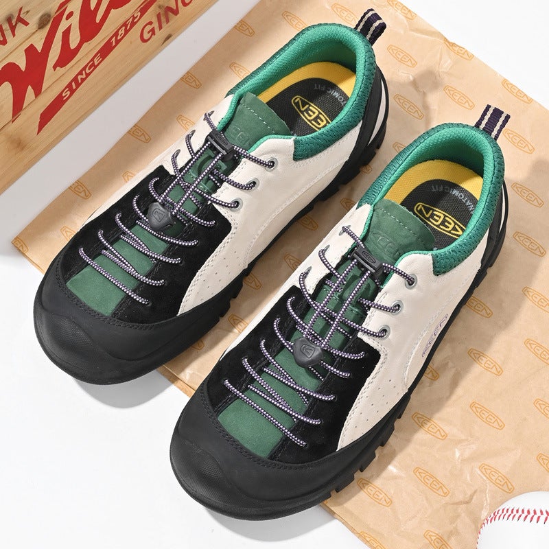 New Men'S And Women'S Sports Shoes, Outdoor Light And Fast Color Matching, Versatile British Travel And Camping Couple'S Mountaineering And Mountaineering Shoes, Comfortable - Image 3