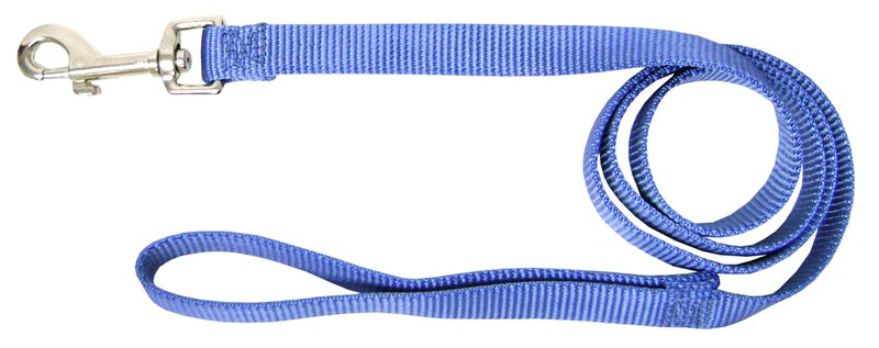Hamilton Single Thick Deluxe Nylon Lead with Swivel Snap, 5/8-Inch by 4-Feet Long, Berry Blue