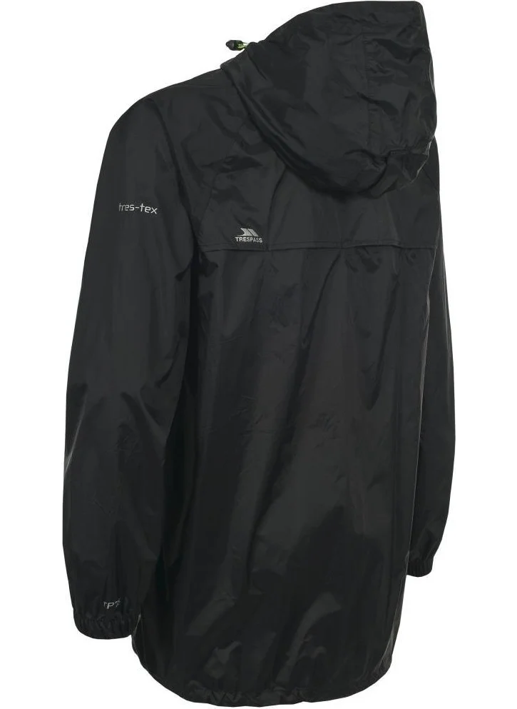 Trespass UAJKRATR0001 Qikpac x TP75 Black Men's Raincoat