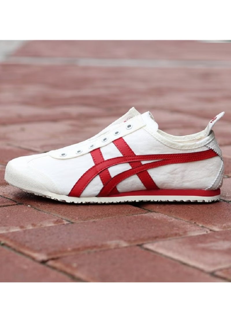 أونيتسوكا تايجر المكسيك 66 حذاء حذاء أبيض/أحمر - Image 2