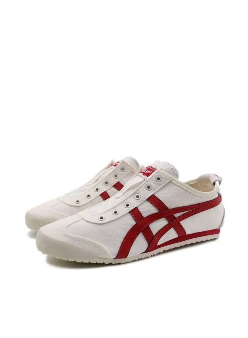 أونيتسوكا تايجر المكسيك 66 حذاء حذاء أبيض/أحمر - Image 3