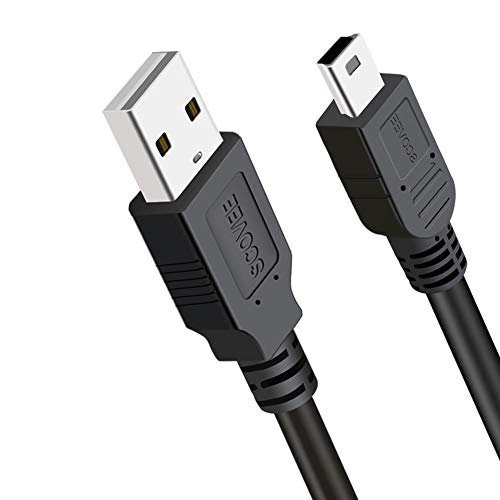 SCOVEE USB Charger Cord for TI-84 Plus CE Graphing Calculator,TI 89,TI-Nspire CX/CAS,TI84 Plus CE Charger Color/C Silver Edition,Charging Power Data Cable for Texas Instruments Calculator Replacement (3ft) - Image 1