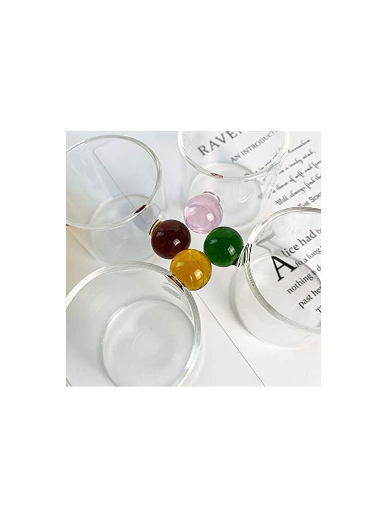 MIBRU 100ml Espresso Cups Small Cups Home Glass Ball Handle Coffee Cup Tea Water Cup Saucer Steak Juice Bucket Table Decor  - Image 4
