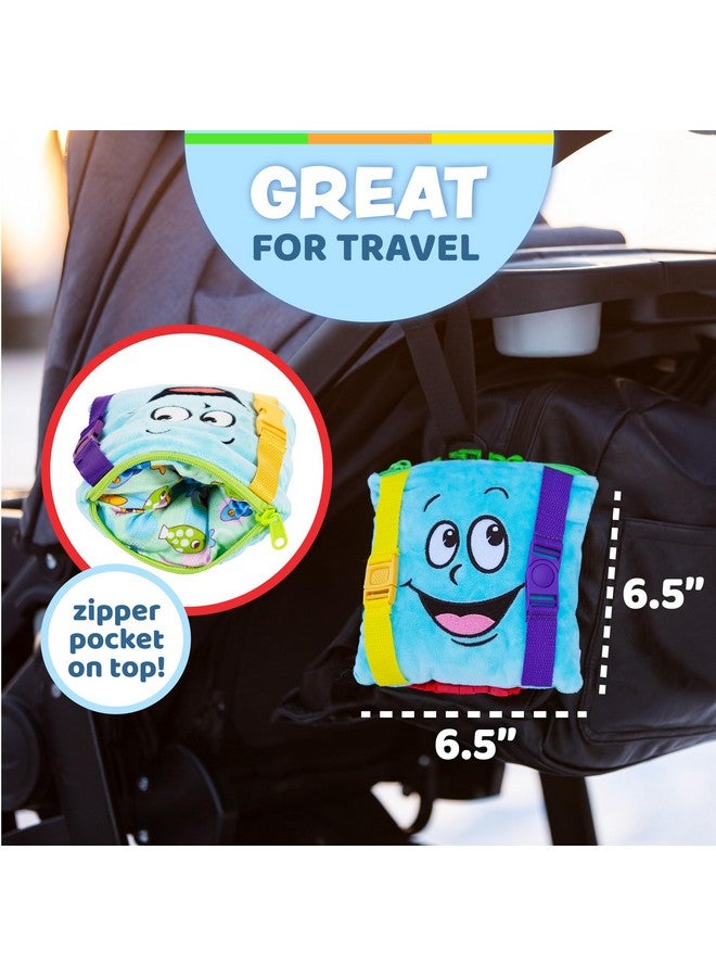 Buckle Toys Buckle Toys Bubbles Square Travel Essentials for Toddlers 1-3 and Road Trips Activities for Kids, Toddler Learning Toys 1-3 and Sensory Toy to Develop Fine Motor Skills and Learn Numbers and Colors  - Image 5
