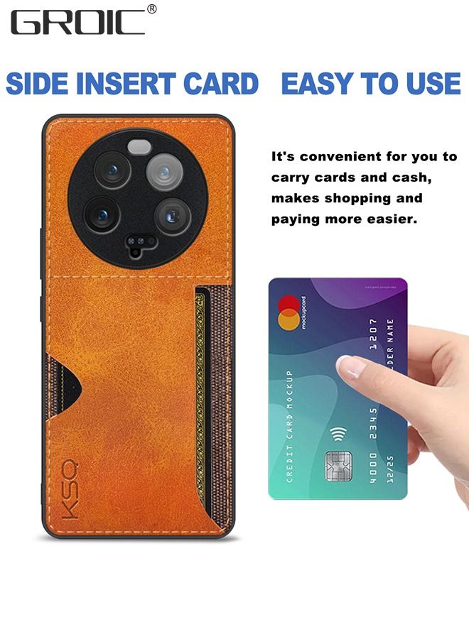 GROIC Case for Xiaomi 13Ultra 6.73 Inches Wallet Case, Slim Card Phone Protection Cover with Leather Holder Slot Design, Premium Design - Image 2