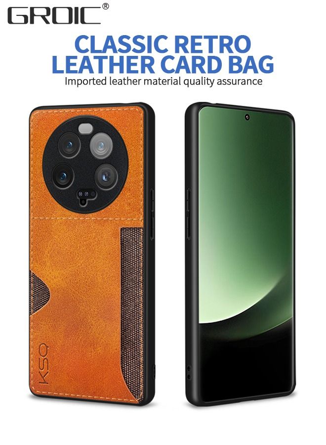 GROIC Case for Xiaomi 13Ultra 6.73 Inches Wallet Case, Slim Card Phone Protection Cover with Leather Holder Slot Design, Premium Design - Image 3