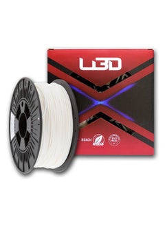 U3D - PLA 3D Printing Filament 1.75mm for 3D Printer, Dimensional Accuracy ± 0.02 mm, 1 KG (2.2 LBS) Spool (White)
