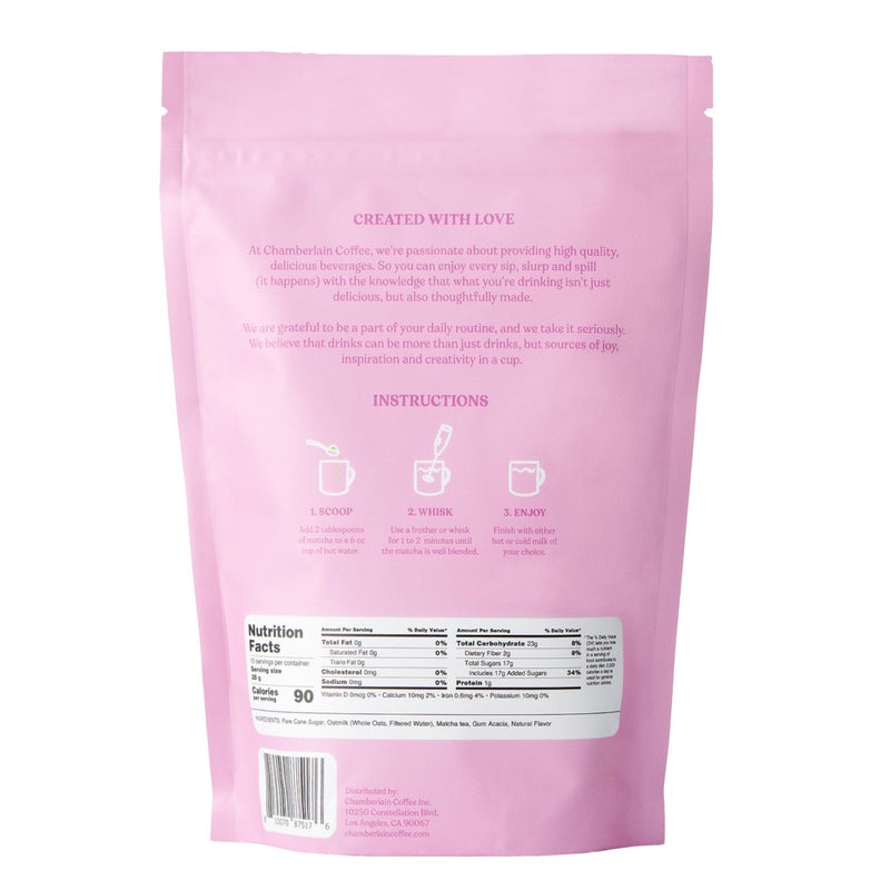 Chamberlain Coffee Lavender Matcha Latte Mix - Matcha Latte with Oat Milk - Sweet Lavender + Fresh Mint - Vegan Matcha Latte Powder - 10 Servings - Image 2