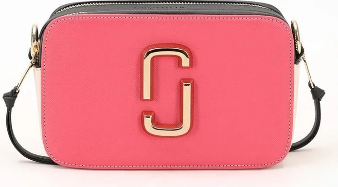ليفيدور Pink-Black-Cream Double Compartment Thick Strap Shoulder Bag