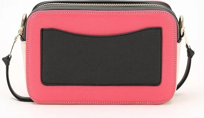 ليفيدور Pink-Black-Cream Double Compartment Thick Strap Shoulder Bag