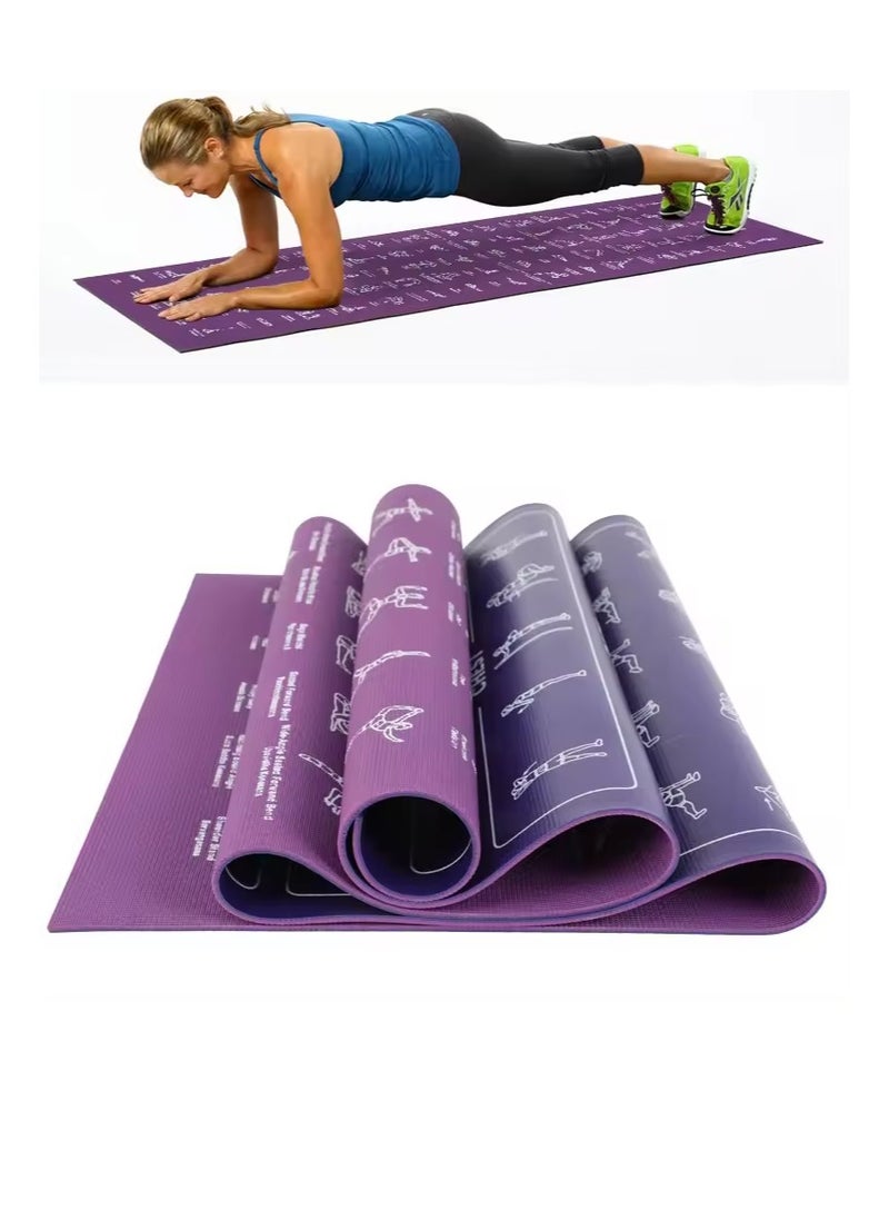 OASIS-TH Pilates pose Yoga mat Large size 173 x 61 x 0.6 cm Fitness Yoga Mat   Non Slip Workout Mat for Yoga, Pilates, Fitness, Barefoot Workouts, Home Gym Studio  - Image 1