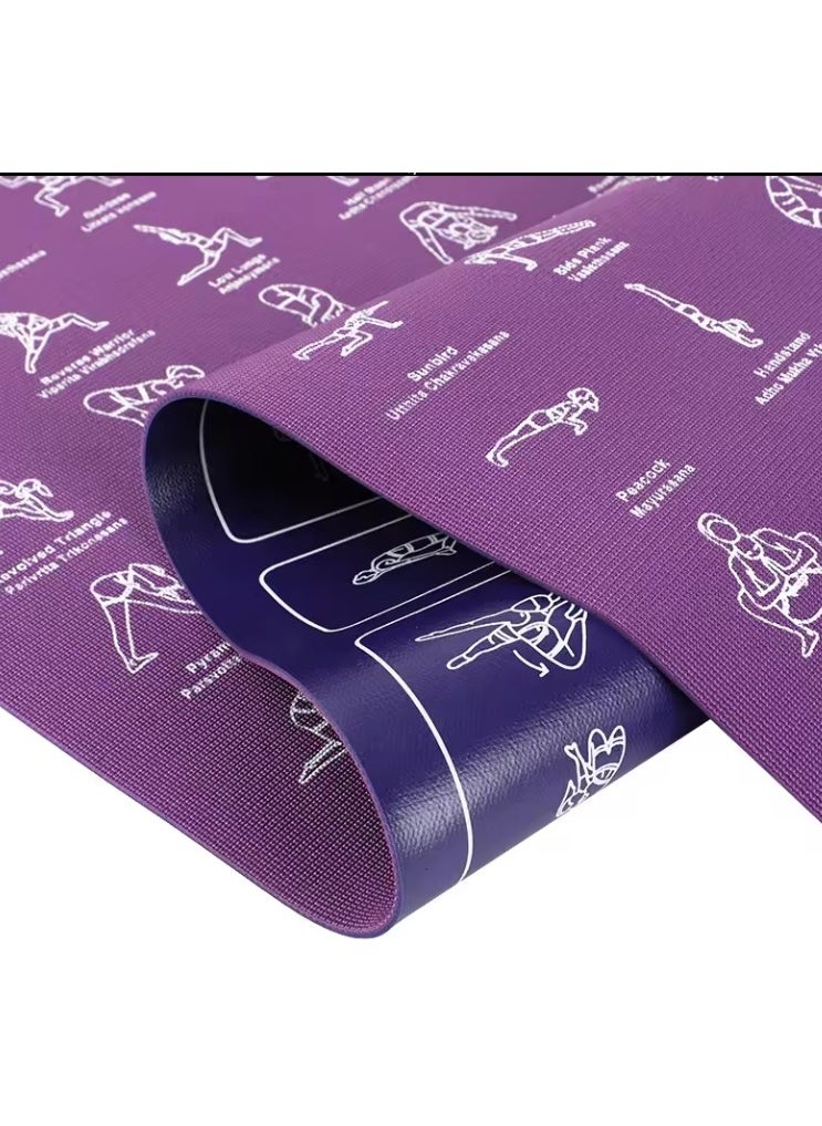 OASIS-TH Pilates pose Yoga mat Large size 173 x 61 x 0.6 cm Fitness Yoga Mat   Non Slip Workout Mat for Yoga, Pilates, Fitness, Barefoot Workouts, Home Gym Studio  - Image 5