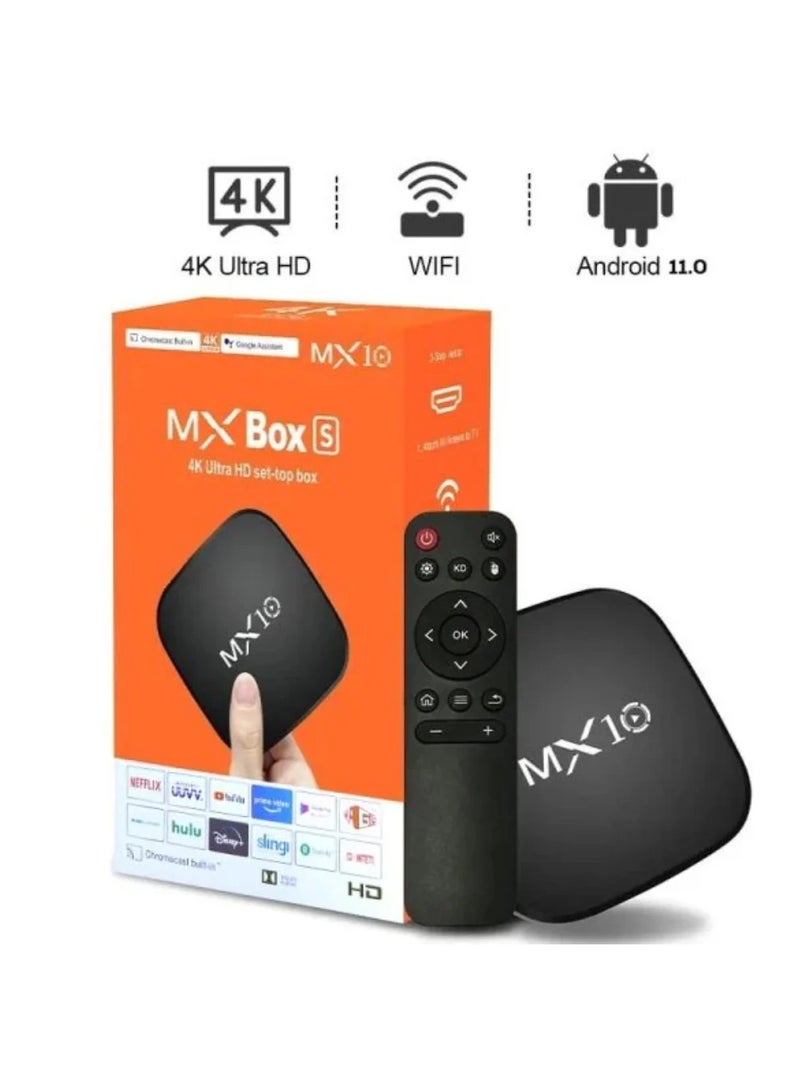 MX10 Box S Android TV 4K Resolution for Media Streaming - Image 2