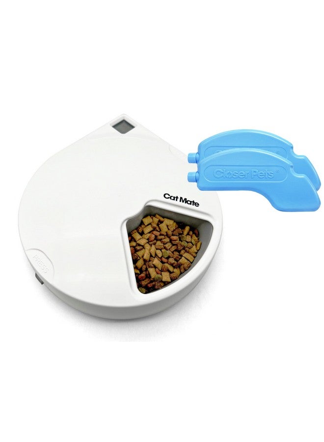 Cat Mate C500  5 Meal Digital Automatic Feeder With Ice Packs For Cats And Small Dogs - Image 1