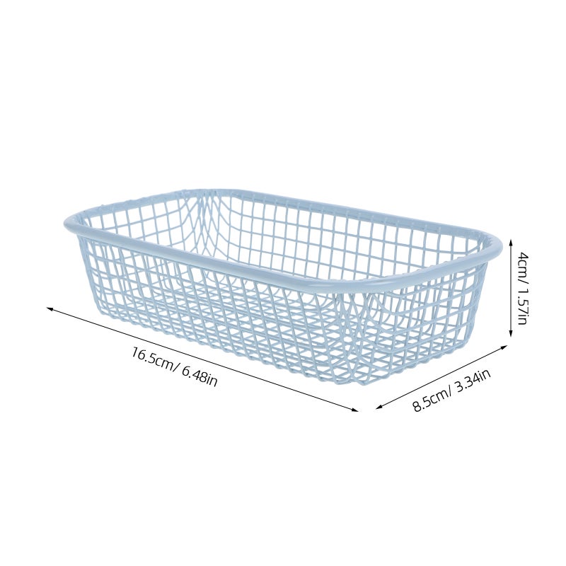 Wire Metal Basket For Organizing Decorative Storage Hollow Tray For Desk Kitchen Bathroom Small Iron Wire Basket Utensils Container - Image 3