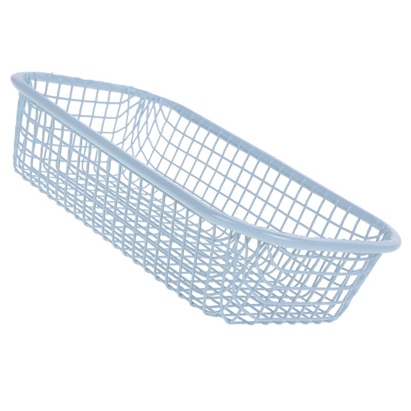 Wire Metal Basket For Organizing Decorative Storage Hollow Tray For Desk Kitchen Bathroom Small Iron Wire Basket Utensils Container - Image 1