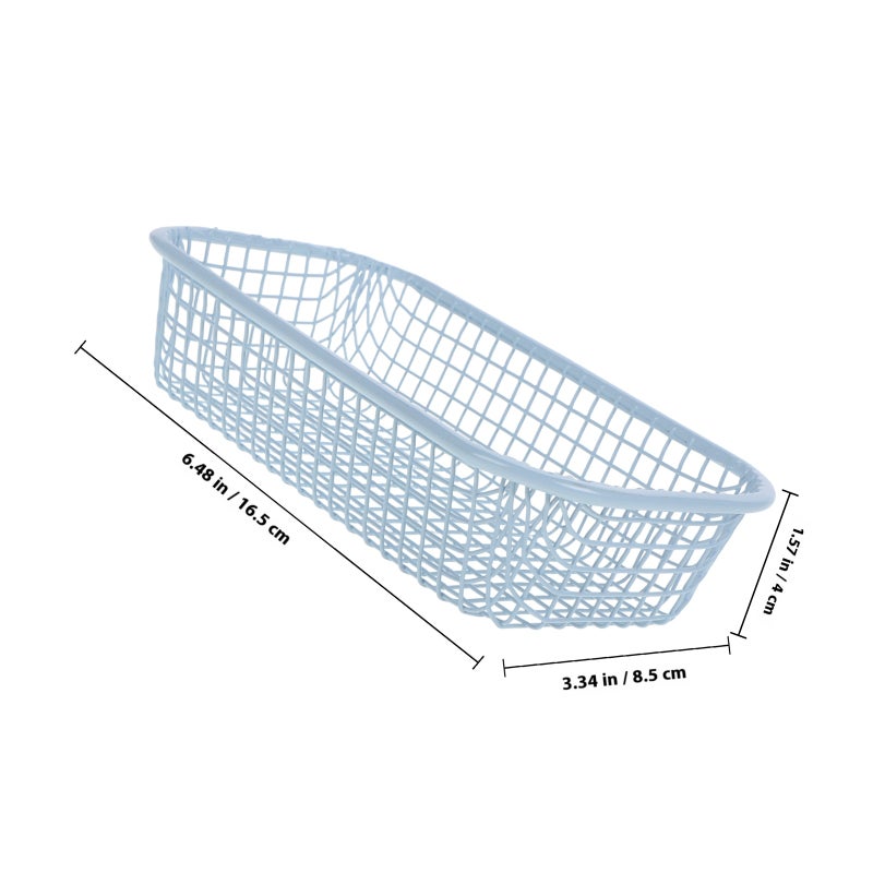 Wire Metal Basket For Organizing Decorative Storage Hollow Tray For Desk Kitchen Bathroom Small Iron Wire Basket Utensils Container - Image 2