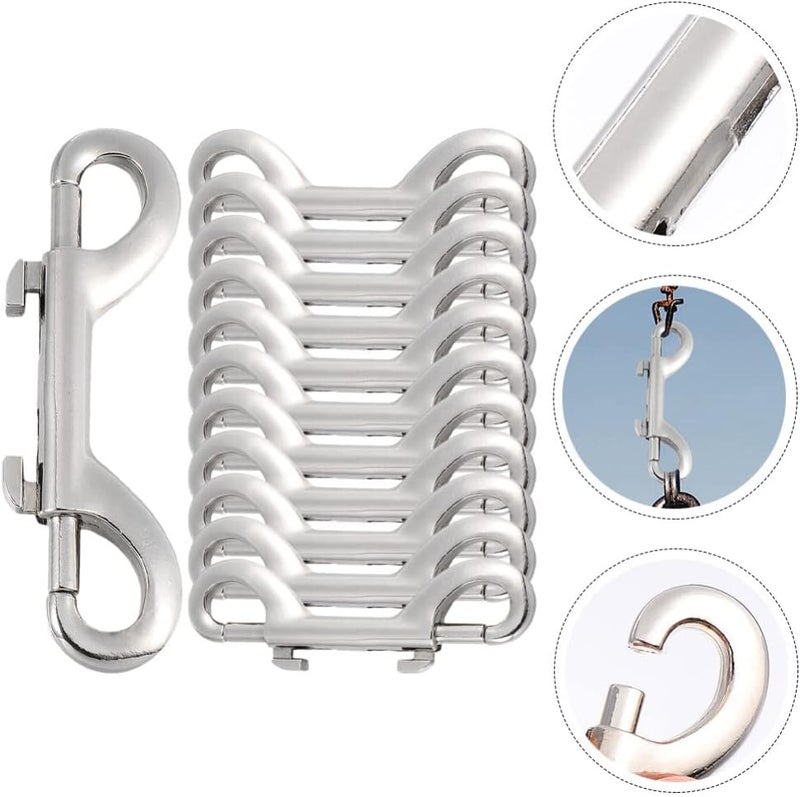 DOITOOL 12pcs Heavy Duty Double Ended Snap Hooks Dog Leash Clips for Outdoor Home Use Smooth Spring Loaded Gate Versatile for Tie-Downs Bag Straps and More - Image 2