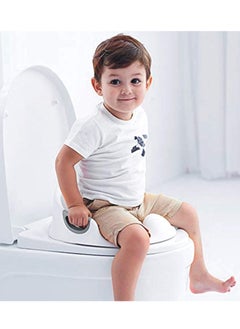 Juud Adjustable Kids Potty Training Seat for Toddlers with 3 Soft Cushion And Handles for Extra SafityToilet Trainer Backrest & Splash Guard-Fits Round & Oval Toilets for Boys & Girls  - Image 3