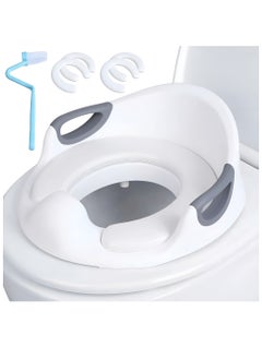 Juud Adjustable Kids Potty Training Seat for Toddlers with 3 Soft Cushion And Handles for Extra SafityToilet Trainer Backrest & Splash Guard-Fits Round & Oval Toilets for Boys & Girls  - Image 1